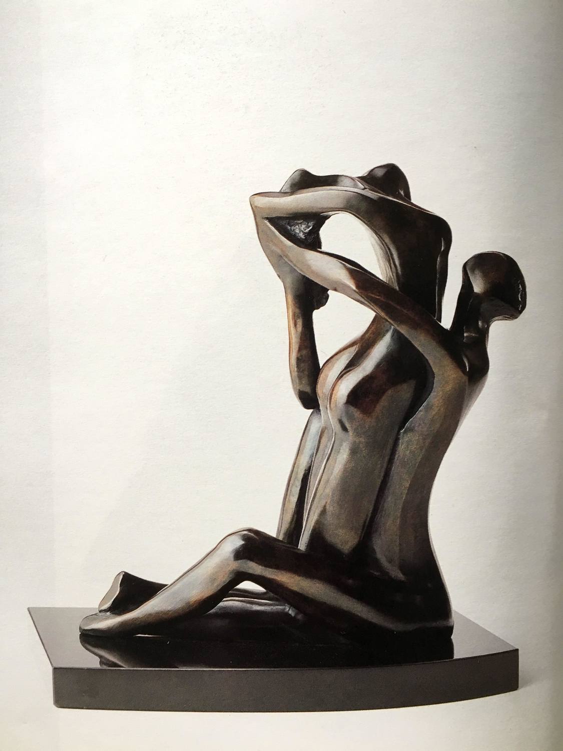 Large titre abandon anne e de cre ation 1988 dimensions 34.5 x14 x28 cm matie re bronze prix ttc 50 000