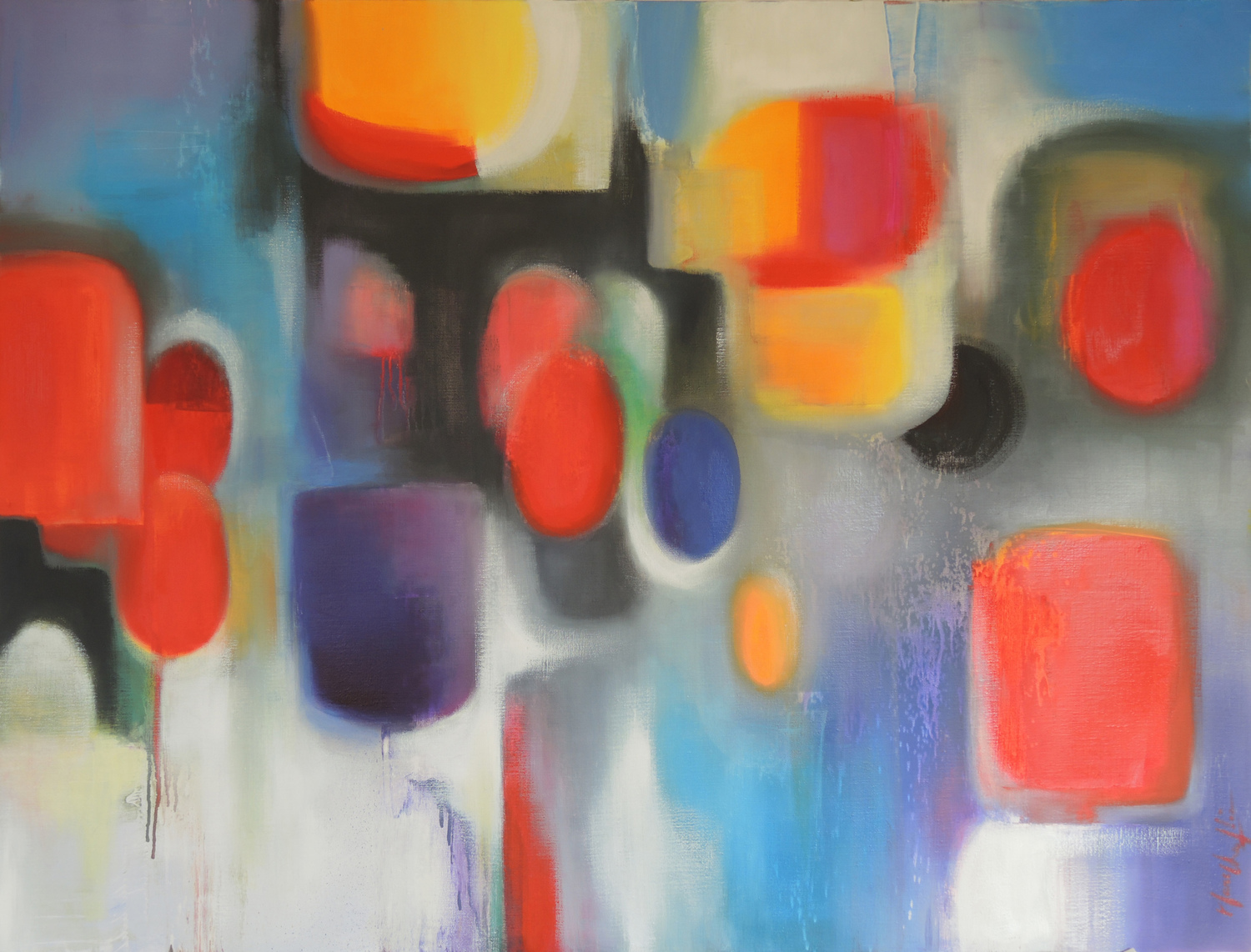 Large interior journey oil on canvas116x89cm 2015