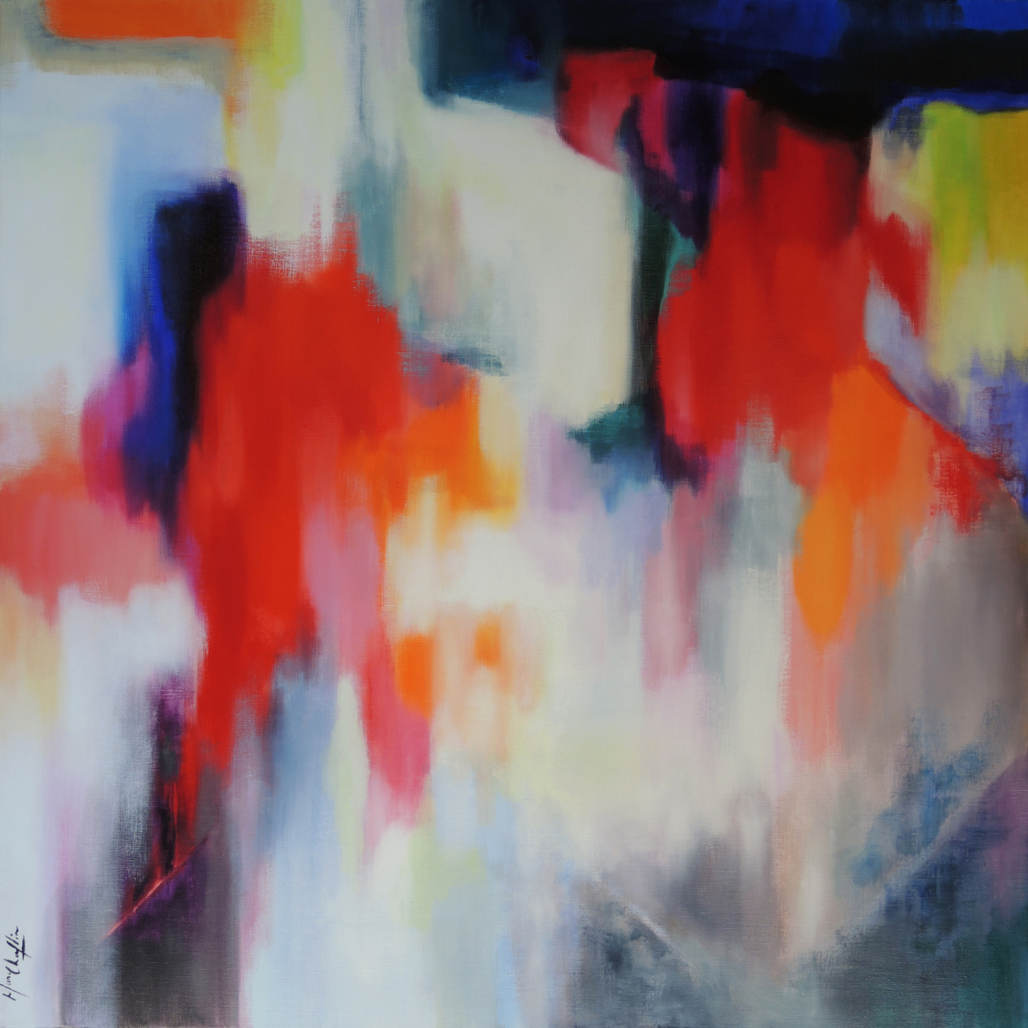 Large the whispers of space100x100acryliconcanvas2015