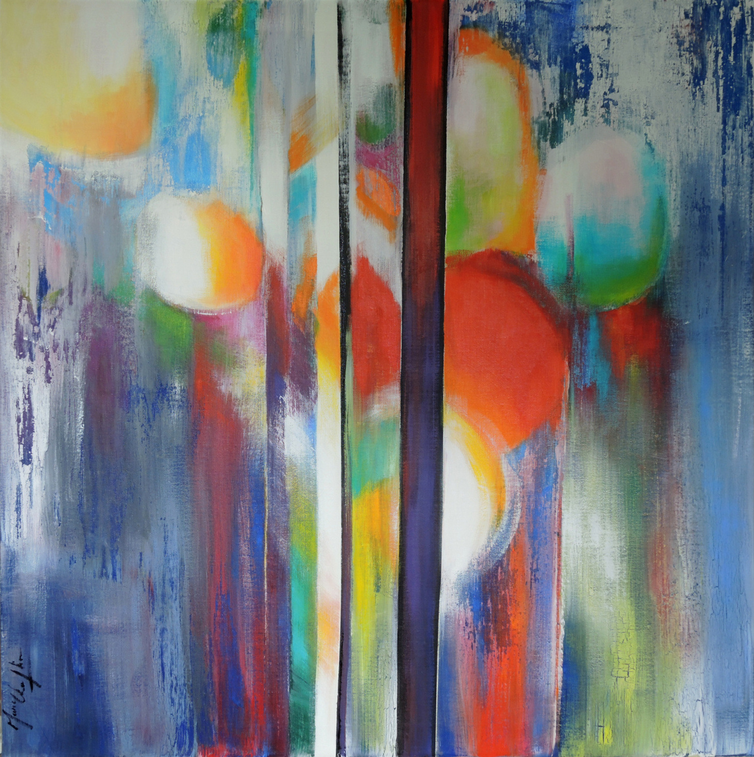 Large towardstheevanescenceacryliconcanvas80x80cm2015
