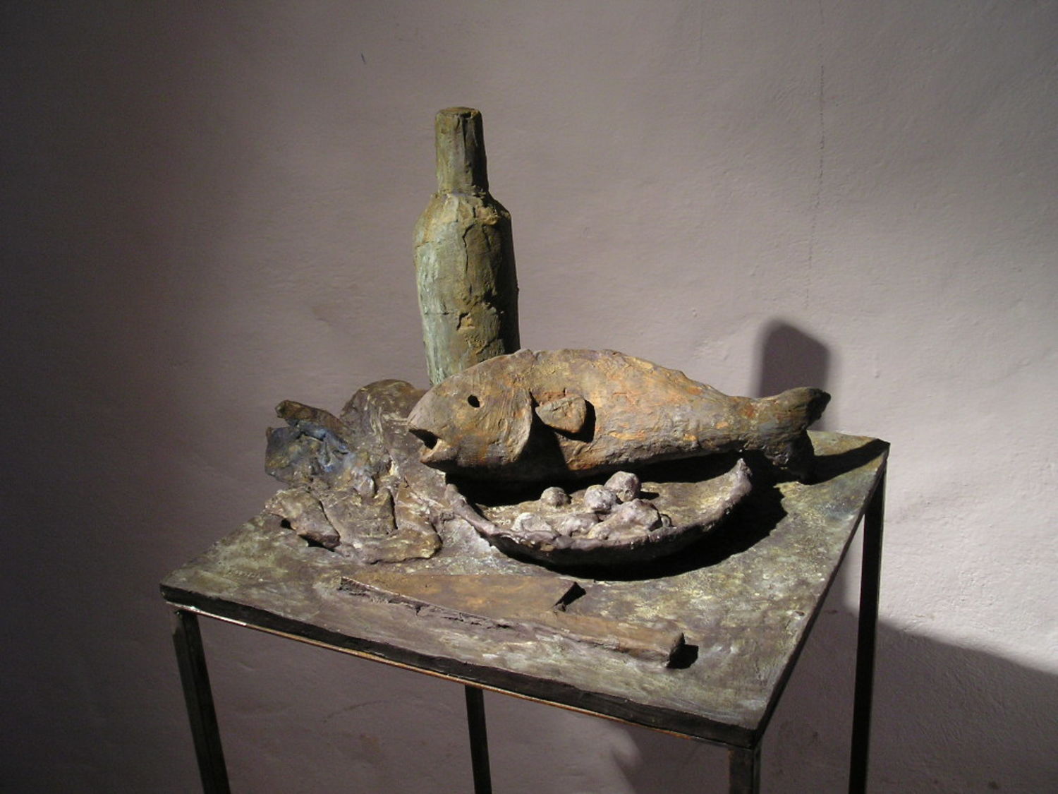 Large still life with bottle