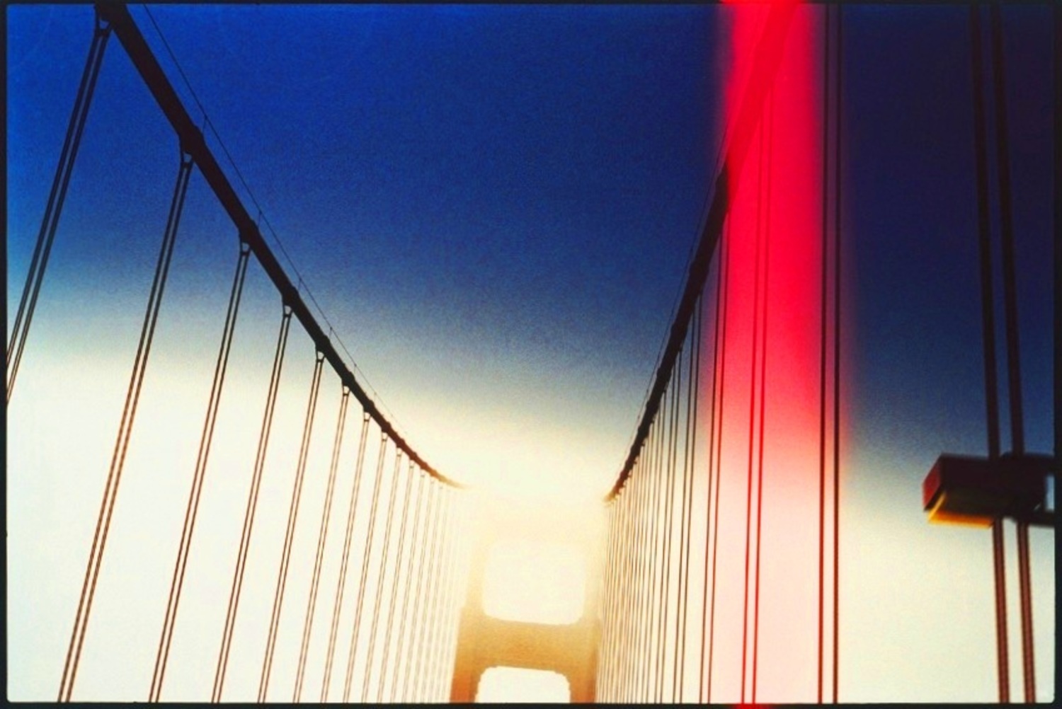 Large 13 red san francisco bridge ete 1999 by herve saint helier