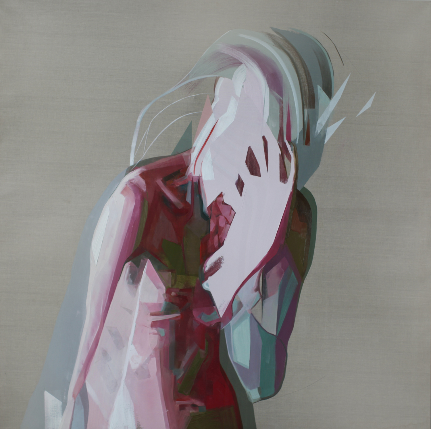 Large simon birch artist diplodocus 183x183cm 2014