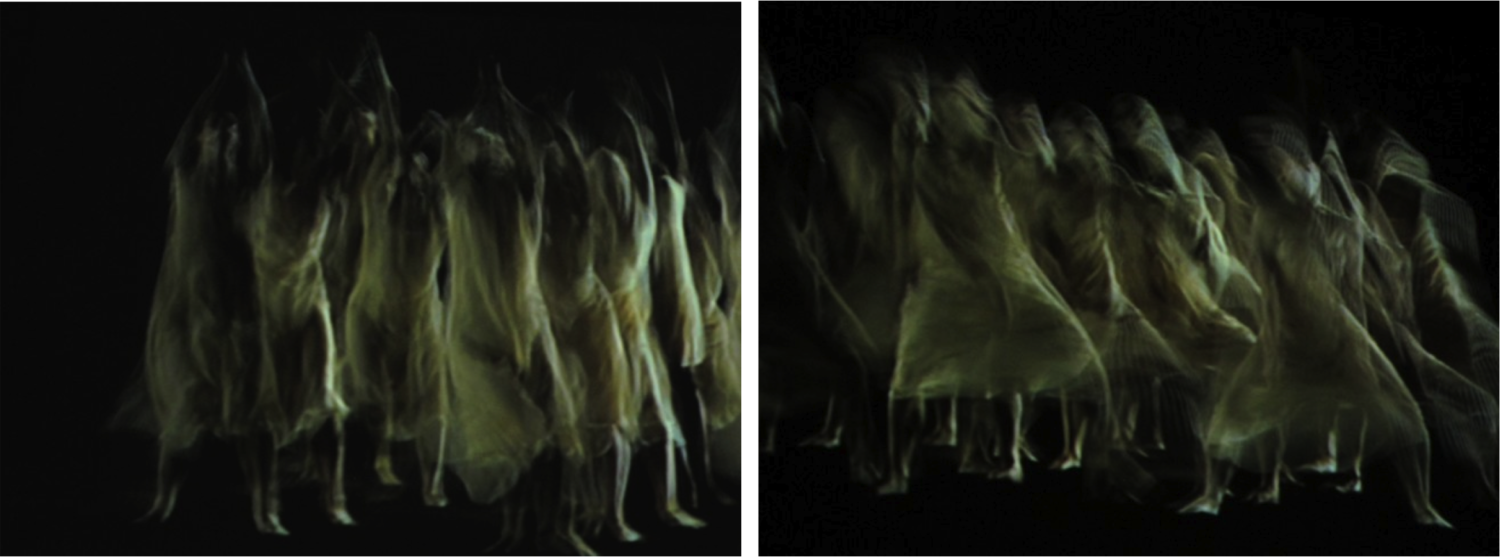 Large diptych dance