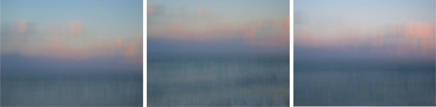 Large triptych seascapes